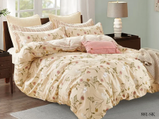 КПБ сатин набивной Satin de Lux 881-SK 50х70+70х70 Дуэт Cleo