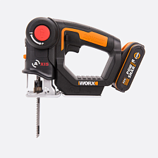 Лобзик + пила сабельная WORX аккумуляторные WX550.1 20 В 2 Ач, кейс