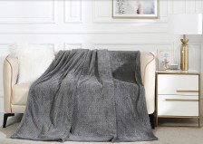 Плед велсофт в атласной ленте Coletta 200х220 CL HOME 007-COL/LA