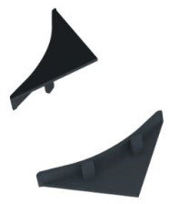 Заглушка пластиковая 23 мм пепел KORNER