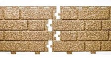 Сайдинг цокольный Brick Work "Кирпич Кэмел" (0,350 х 1,14м) Tecos (16)