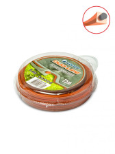 Леска Хопер DUO-LINE квадрат со стержнем 2,4 мм х 15 м красный, блистер