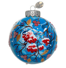 Украшение новогоднее Шар 8см Зимнее чудо 1 КУ-80-254082