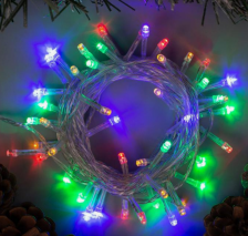 Гирлянда "Нить"  5м Нить Силикон LED-50-220V 8р МУЛЬТИ 3556755