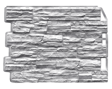 Сайдинг цокольный FineBer Скол светло-серый (0,795х0,595м)