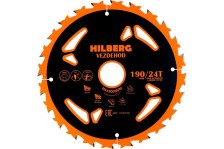 Диск пильный 190х30мм 24T 18º reverse Hilberg Vezdehod HVR190