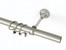 Карниз металлический гладкий d25 мм СМ-2952-1Р хром матовый 2 м