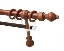 Карниз металлический Скандинавия СК-014-1Ш орех 3,6 м
