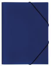 Папка на резинках до 300 л 0,5 мм СТАММ синяя