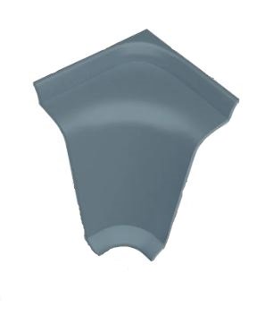 Угол внутренний пласт серый KORNER