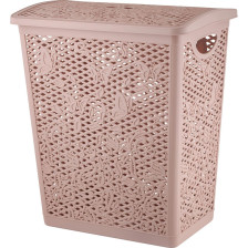 Корзина для белья 35л Keeplex Fiori бежевый топаз KL120511005 крышка съемная