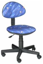Кресло "Логика" (Ткань, KiD'S, №23 (космос), О, PL 540, б/подл, ролик ст)