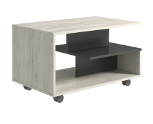 Стол журнальный тип 11 Дуб крафт белый/антрацит