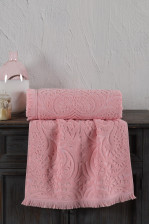 Полотенце жаккардовое VAROL Размер: 50х90, Цвет: Розовый