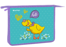 Папка для тетрадей 1 отд А5 Berlingo Hello пластик, на молнии