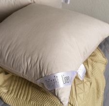 Подушка Linen Air сатин, лён/лебяжий пух 68х68 см Бел-Поль