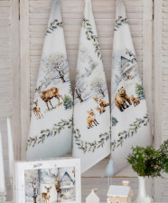 Набор полотенец хлопок 3шт Морозное утро 45х65 Listelle