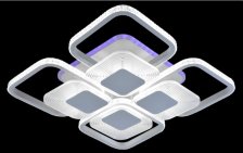 Люстра СТ МС-DK5886C/4+4B WH (RGB) 102W 515x130мм 3000+6500K 