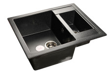 Мойка 610х495(1,5) искусственный камень (308) черный GF-Q610K(F-21)