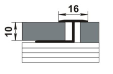 Профиль Лука ЛК15 Т-образный гибкий ламинированный 2,7 м сосна (4081) 16мм