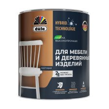 Краска для мебели и деревянных изделий база A (2л) Dufa