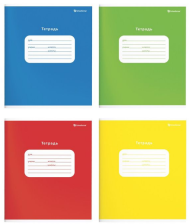 Тетрадь 12 л клетка Schoolformat Однотонные