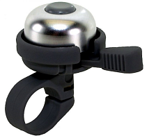 Звонок 5-420181 алюминиевый/пластик мини "динг-донг" (240) серебренный-черный
