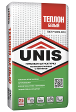 Штукатурка гипсовая белая теплоизоляционная "Юнис-Теплон" (30кг)