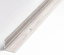 Порог Лука ПУ05-1 внутренний угол 0,9м ясень белый (106) 20х20 мм