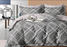 КПБ сатин набивной Satin de Luxe 874-SK 50х70+70х70 Дуэт Cleo