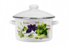 Кастрюля эмалированная 3,0 л Базилик Б1612/4М