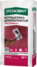 Штукатурка декоративная Экстервэлл "Короед" OS-2.5 белая WK (25кг) Основит