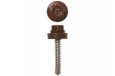 Саморезы для крепления кровли 4,8х70 со сверлом RAL 8017 шоколодно - коричневый
