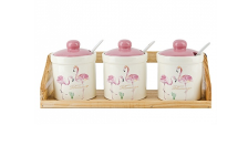 Набор банок 3 шт 240 мл Фламинго 2520747