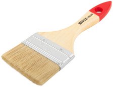 Кисть плоская 75мм натуральная щетина, лакированная ручка MASTER COLOR 30-0015