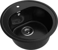 Мойка D510 искусственный камень 308 черный GF-R510 F-08