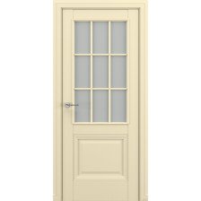 Полотно дверное ДО 800 Classic Baguette Венеция В3 Матовый кремовый стекло сатинато РОМБ (Zadoor)