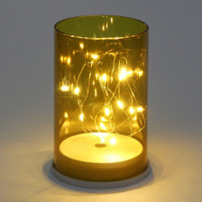 Сувенир Свеча-Хрусталь 8,5х15см подсветка 196-0589