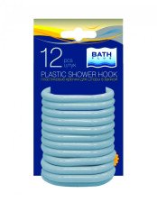 Кольца для штор BATH PLUS голубые 12шт/уп АК-02