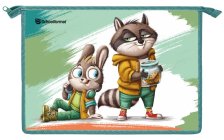 Папка для тетрадей 1 отд А4 Schoolformat Веселые зверята на молнии