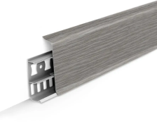 Плинтус Идеал Деконика с к/к дуб пепельный 2,2 м 70 мм