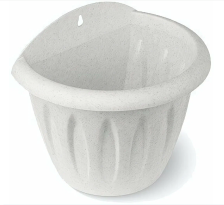 Кашпо настенное Колывань 1л мрамор