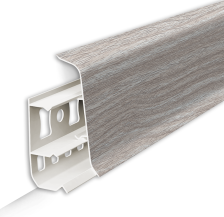 Плинтус Идеал Деконика с кабель-каналом орех антик 2,2 м 55 мм