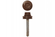 Саморезы для крепления кровли 4,8х29 250 шт  со сверлом RAL 8017 шоколадно-коричневые