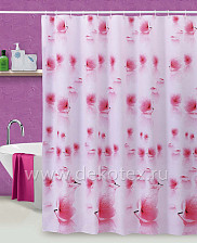 Штора для ванной комнаты 180х180см AQUA-PRIME ПВХ с кольцами 022D1