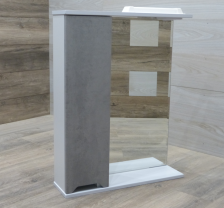 Зеркало со шкафчиком Ника -55 Серый Опал