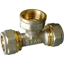 Тройник 20х1/2"х20 ц/г/ц Frap