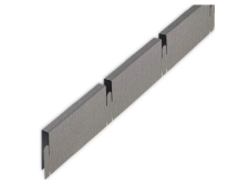 Рейка Grigliato-E 100х100 "папа" ( высота 30/ширина10) металлик матовый 0,6м (416шт)