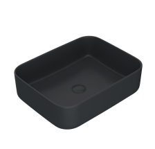 Раковина накладная IDDIS Bridge BRIBM05i27 чёрная матовая