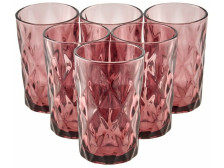 Набор стаканов 350 мл Magistro Круиз розовый 6 шт